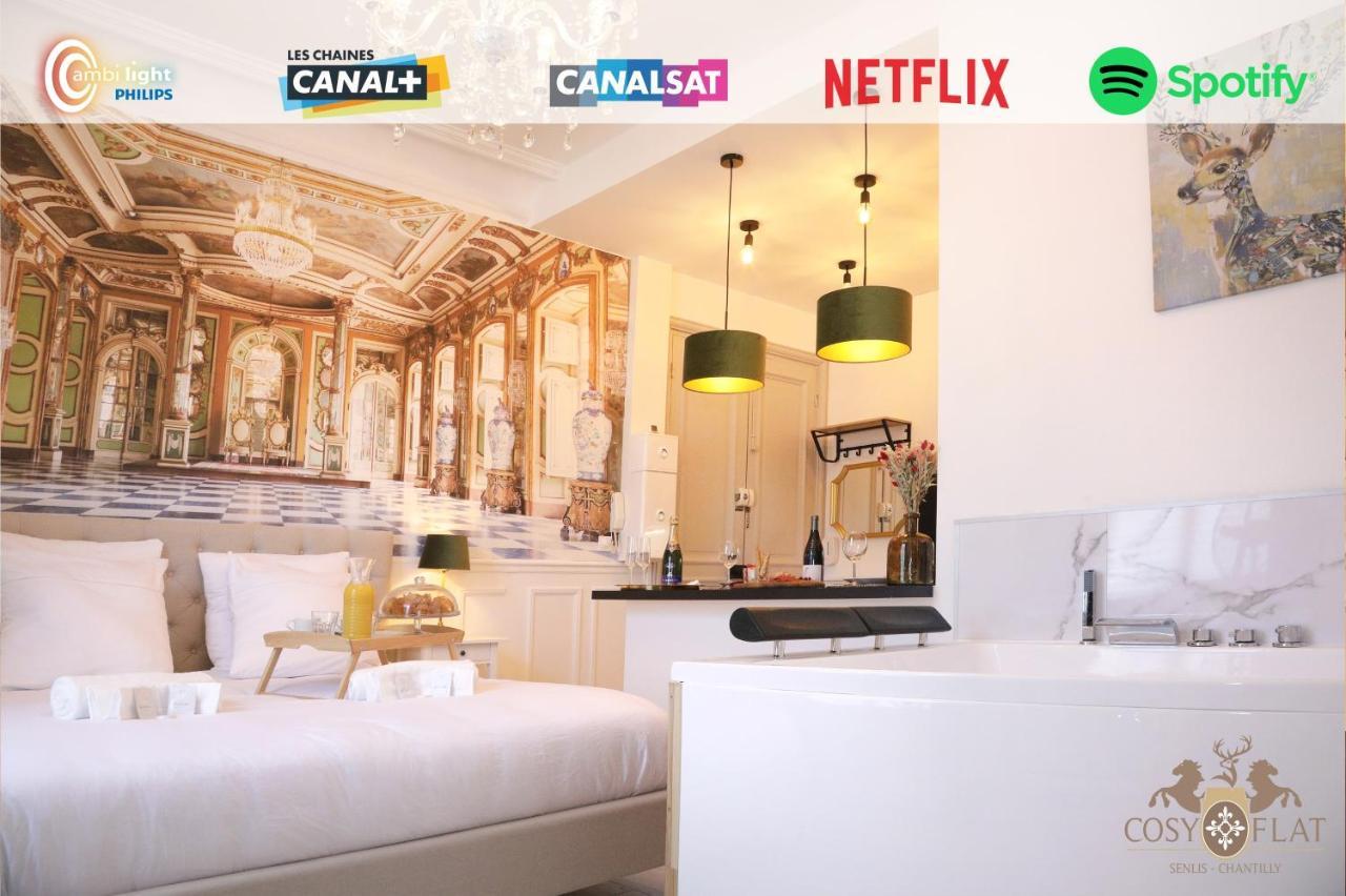 Ferienwohnung La Marquise - Cosy Flat - Jacuzzi - Senlis Senlis  Exterior foto